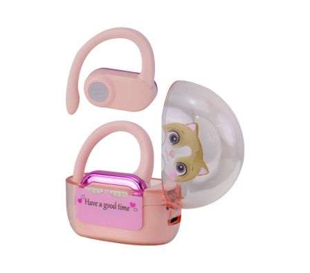 Auricular Bluetooth Sate AE-T192 Rosado