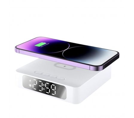 Reloj Despertador+ Cargador Inalámbrico A-CT7002